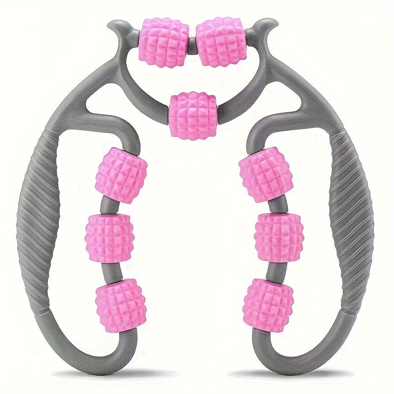 9 Wheel Muscle Roller Foam Stick&Spiky Massage Ball for Deep Muscle Relief