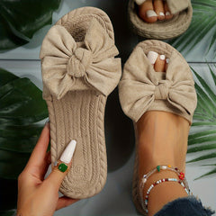 Chic Bowknot Slippers Women's Casual Outdoor Sandals