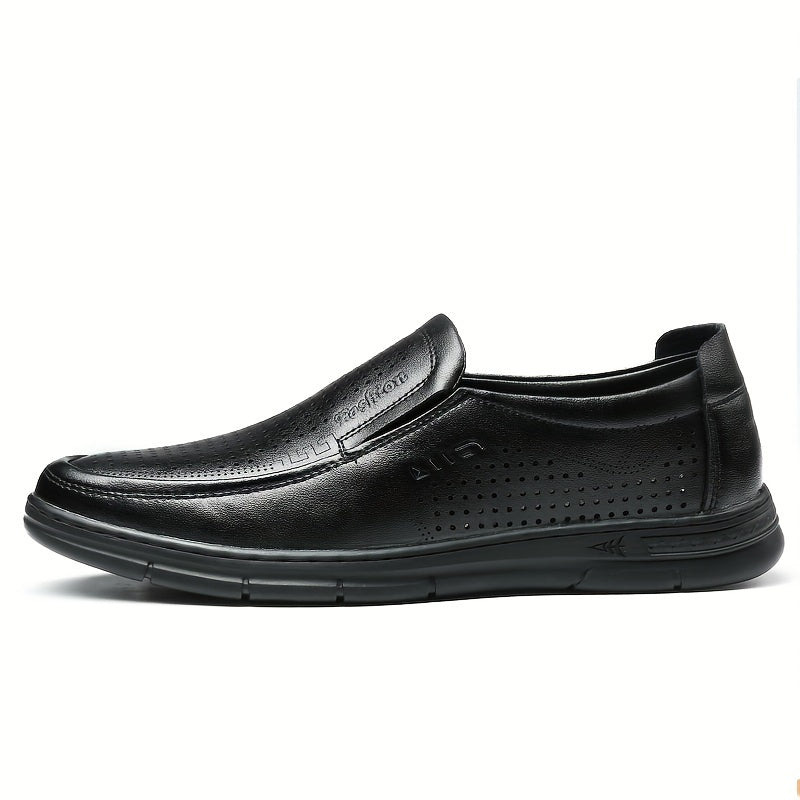 Men's Leather Dress Loafer Shoes Comfy Slip-On Shoes