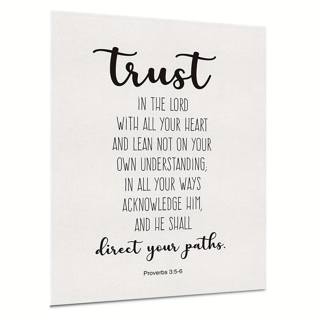 Proverbs 3:5-6 Trust In The Lord Canvas Art