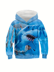Kids' 3D Sharp Print Hooded Sweatshirt