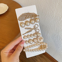 Leaf Flower Hairpin Princess Hair Accessories Set And Hair Clip Set