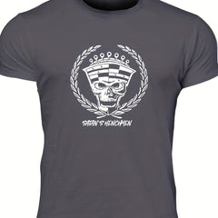 Men's Leaf & Skull Graphic T shirt Casual Breathable Tee