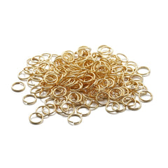 3-10mm 18K Golden Copper Jump Rings Split Rings 50-200pcs for DIY Jewelry Making