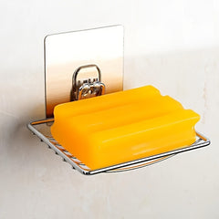 Suction Cup Soap Dish Holder Wall Hanging Bathroom Soap Shelf