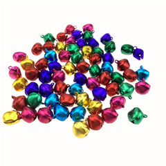 200Pcs 6-8mm Mixed Jingle Bells for DIY Jewelry Crafts