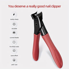 Large Opening Nail Clippers with Sleeve, Outdoor Portable Tool for Thick Nails