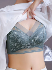 Full Coverage Lace Wireless Bra for Women