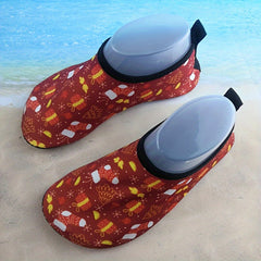 Girl's Christmas Style Water Socks Quick Dry Non Slip