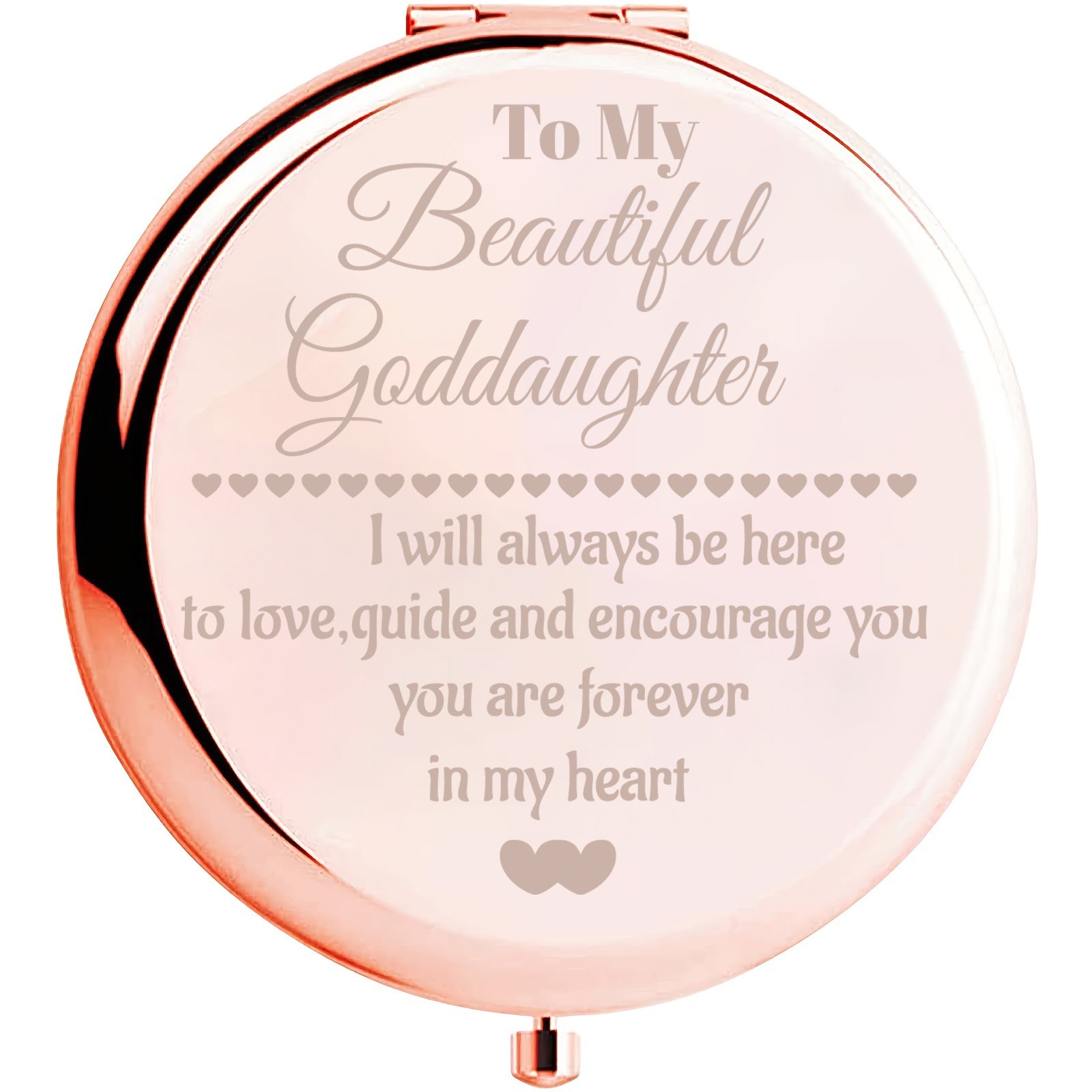 Compact Makeup Mirror for Goddaughter Birthday Wedding Graduation Travel Gift