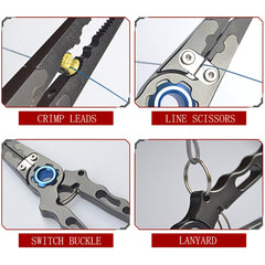 Stainless Steel Fishing Pliers Hook Remover Cutter