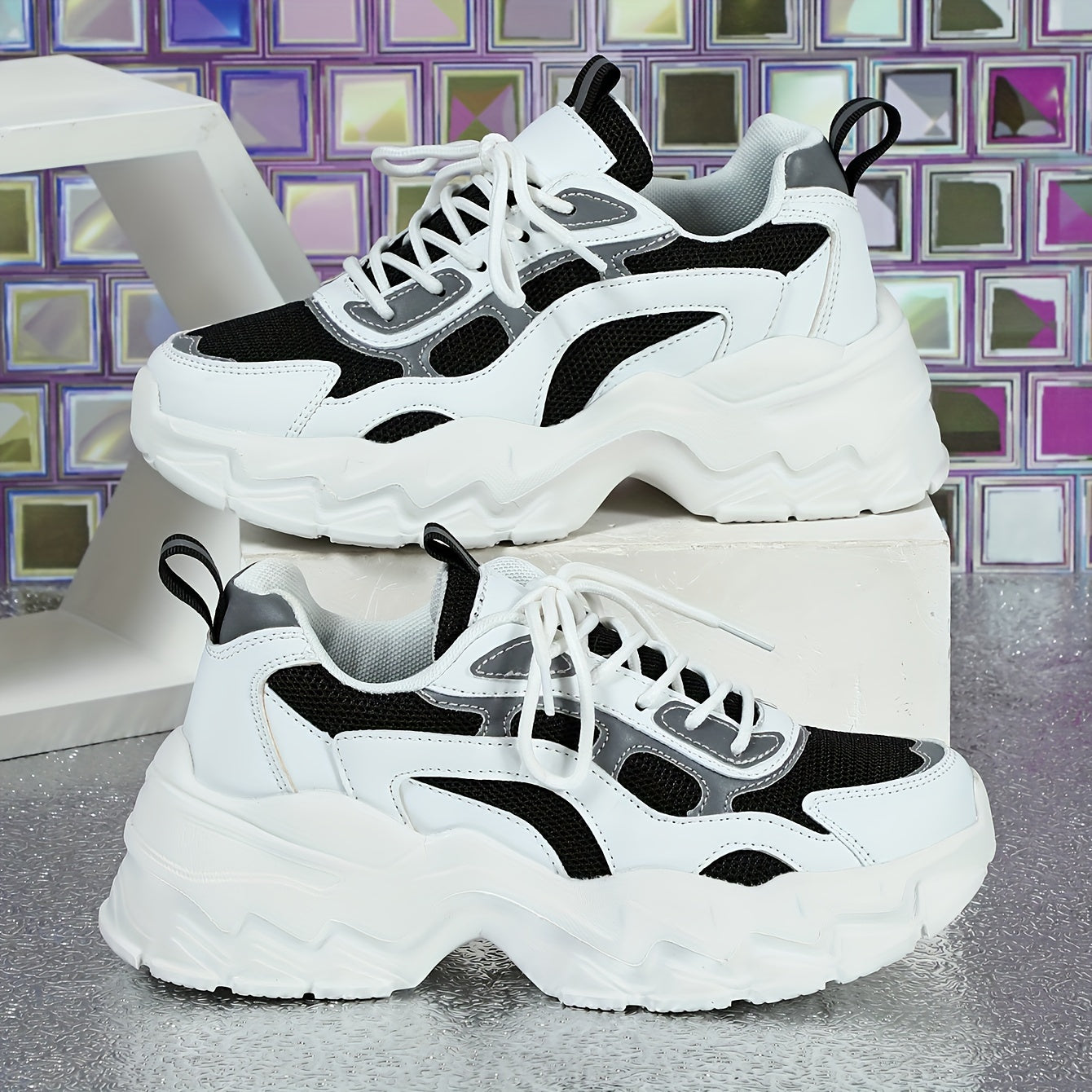 Breathable Chunky Sneakers Non Slip Running Shoes