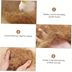 500g Natural Coconut Fiber for Bird Nest Palm Silk Lining Small Bag Nest Carpet