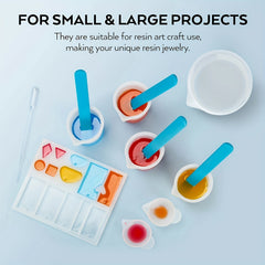 5PCS Reusable Silicone Stirring Sticks for Resin Epoxy Paint Glitter