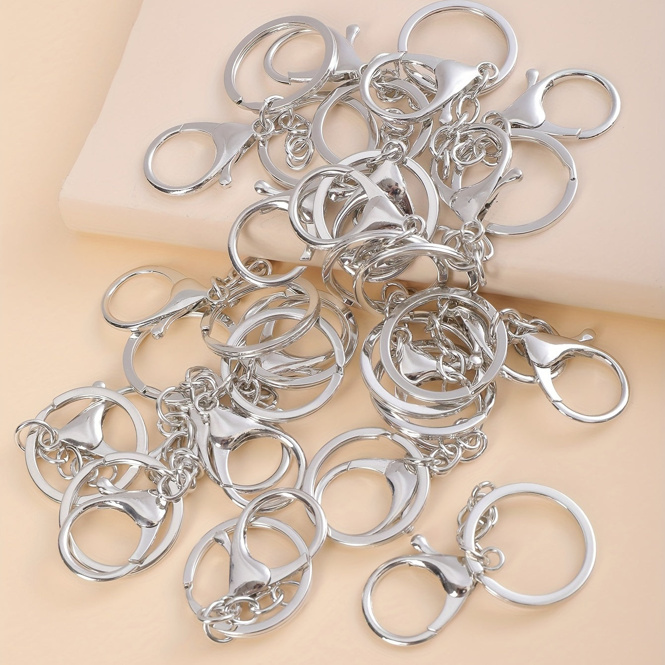 Keychain Accessories Set Split Rings Lobster Clasp DIY Accessories