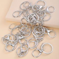 Keychain Accessories Set Split Rings Lobster Clasp DIY Accessories