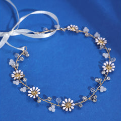 Flower Crystal Head Piece Hair Band Bridal Wedding Hair Accessories