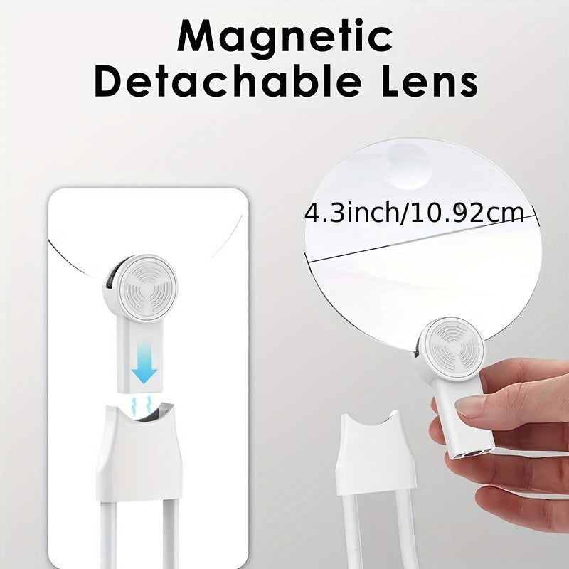 Portable Hands-Free Magnifying Glass for Reading Sewing Cross Stitch