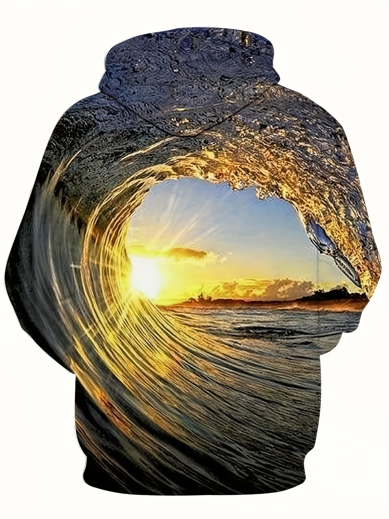 Sea Waves 3D Print Hoodies For Men Graphic Hoodie