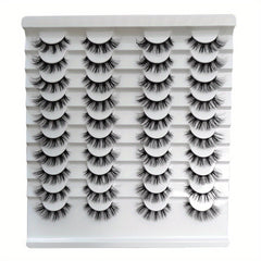 20 Pairs Faux Fluffy Curling False Lashes Pack