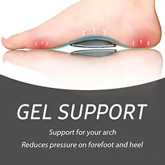 Copper Arch Support & Plantar Fasciitis Relief Bands with Gel Pads