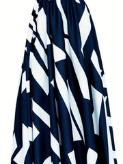 Street Style Random Print Maxi Skirt