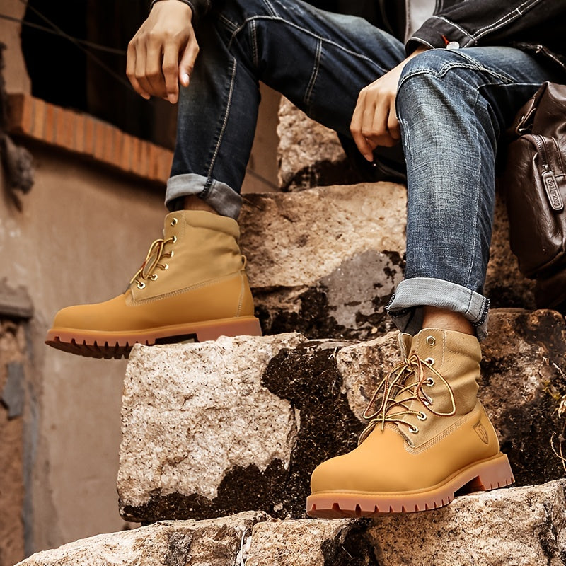 Men's High Top Boots Lace Up Camouflage Boots Yellowstone