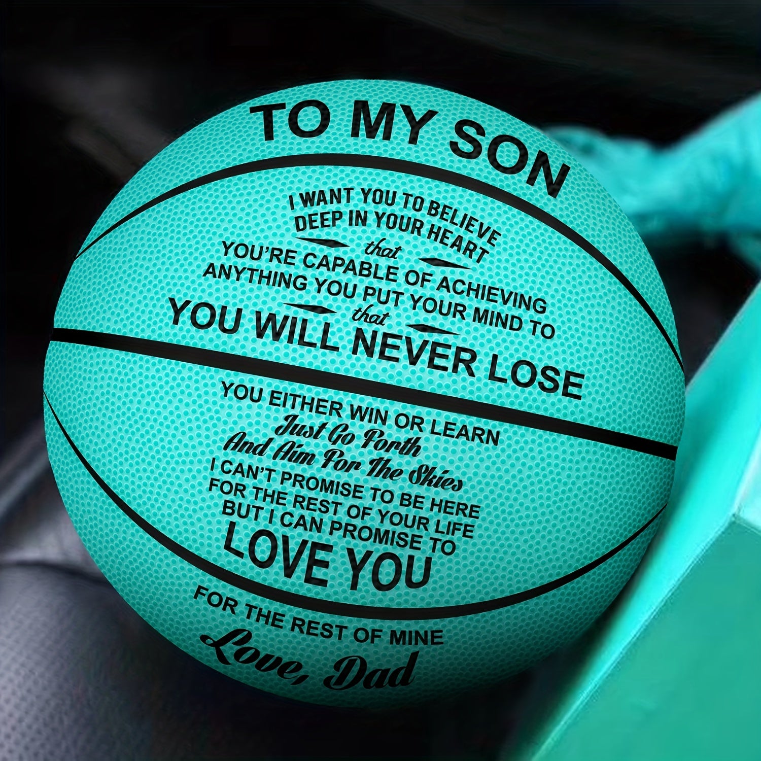 Engraved Basketball Graduation Christmas Gift For Son