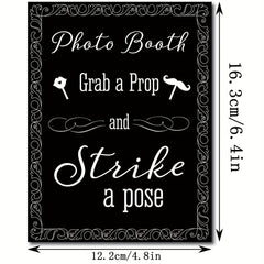 31pcs Wedding Photo Booth Props Fun and Festive Party Decor Supplies