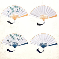 Silk Cloth Fan Portable Fan For Men