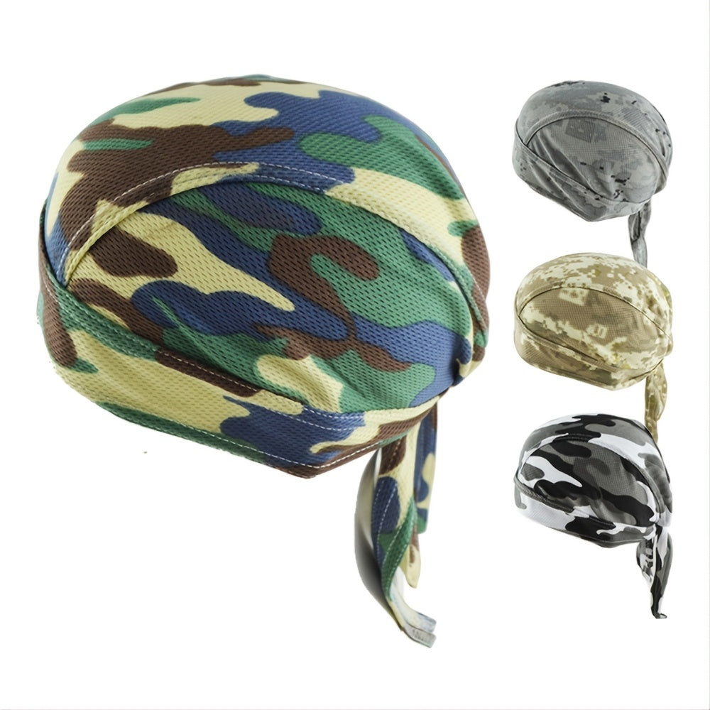 Men's Hip Hop Camouflage Pirate Hat for Riding
