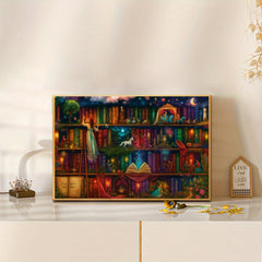 Enchanting Bookshelf Fantasy Diamond Painting Kit