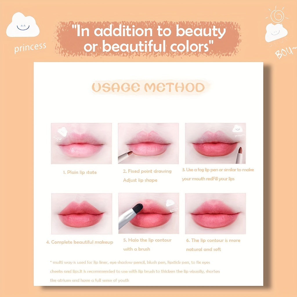 12 Colors Lip Liner Pen Waterproof Sweatproof Correcting Lip Liner Crayon