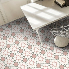 9pcs Pink Printed Floor Stickers Waterproof Anti-slip Home Decoration