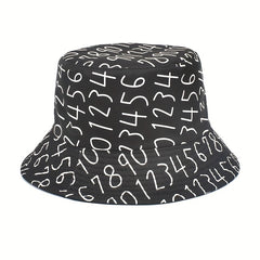 Graffiti Print Bucket Hat Unisex Hip Hop Sunscreen Basin Hat
