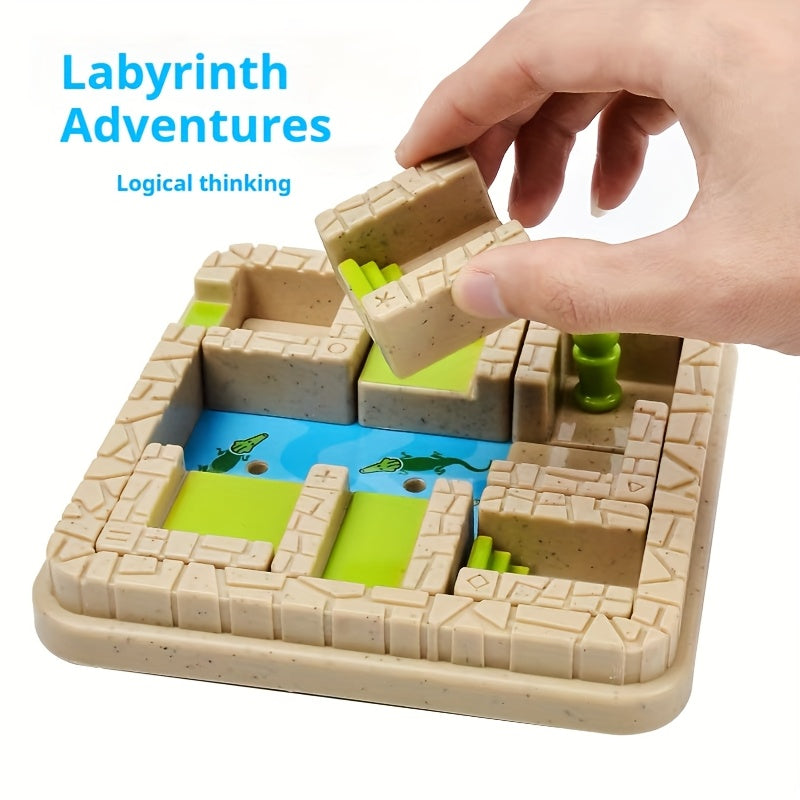 Maze Adventure Game 48 Level Educational Toy for Kids with Storage Box