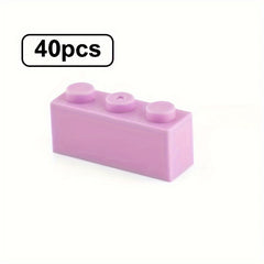 40pcs 1x3 High Brick Small Particle Building Blocks for Creativity & Imagination