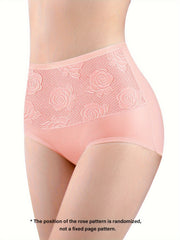 Floral Print Briefs Stretchy Intimates Panties