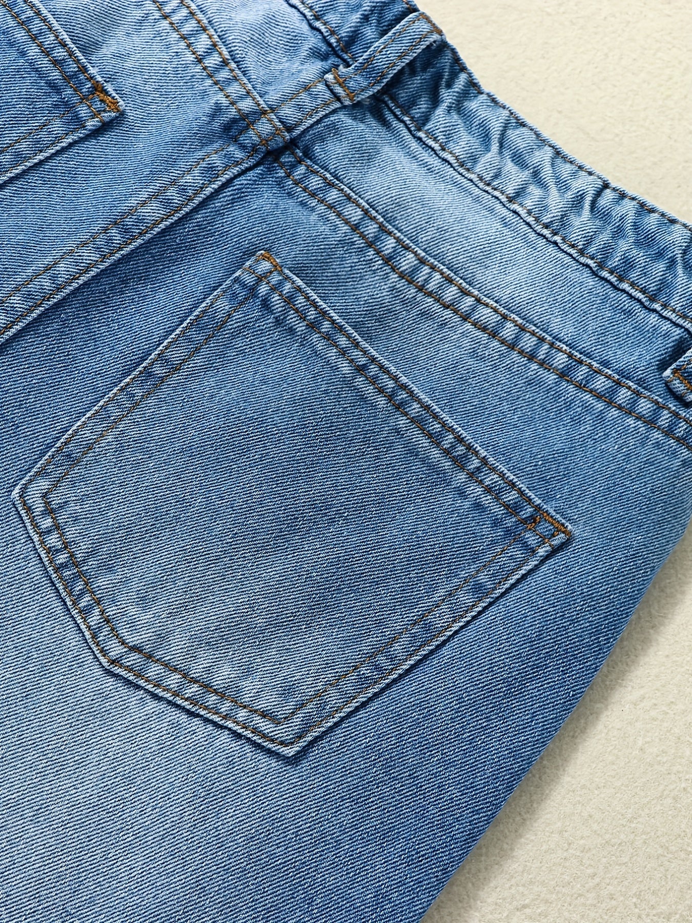 Girls Wide Leg Denim Trousers Kids Clothes