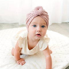 Baby Turban Hats Donut Knot Cozy Lovely Soft Head Wraps Caps For Newborn