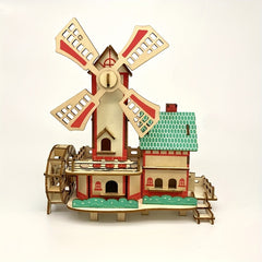 Wooden 3D Puzzle Building Models Puzzle Kits DIY Laser Cut Assembly Model Kit
