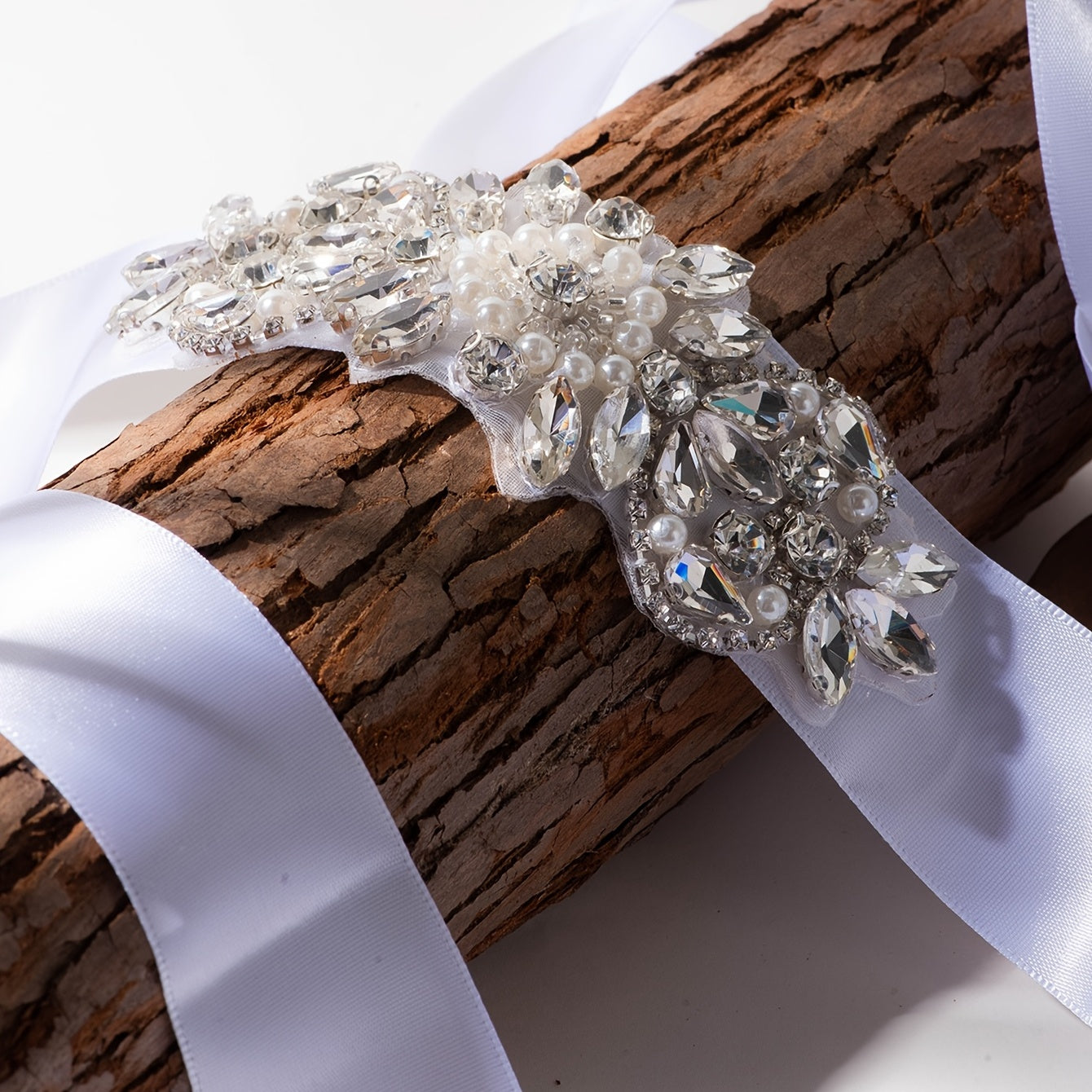 Crystal & Pearl Bridal Belt Wedding Accessory