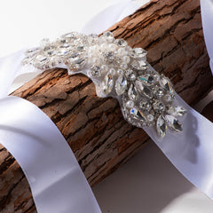 Crystal & Pearl Bridal Belt Wedding Accessory