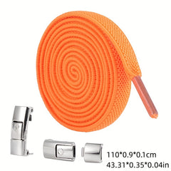 Metal Switch Shoelaces - No Tie Elastic Wide Laces