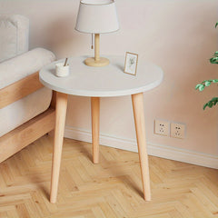 Small Round Coffee Snack Table Portable Space Saving 3 Feets Side End Table
