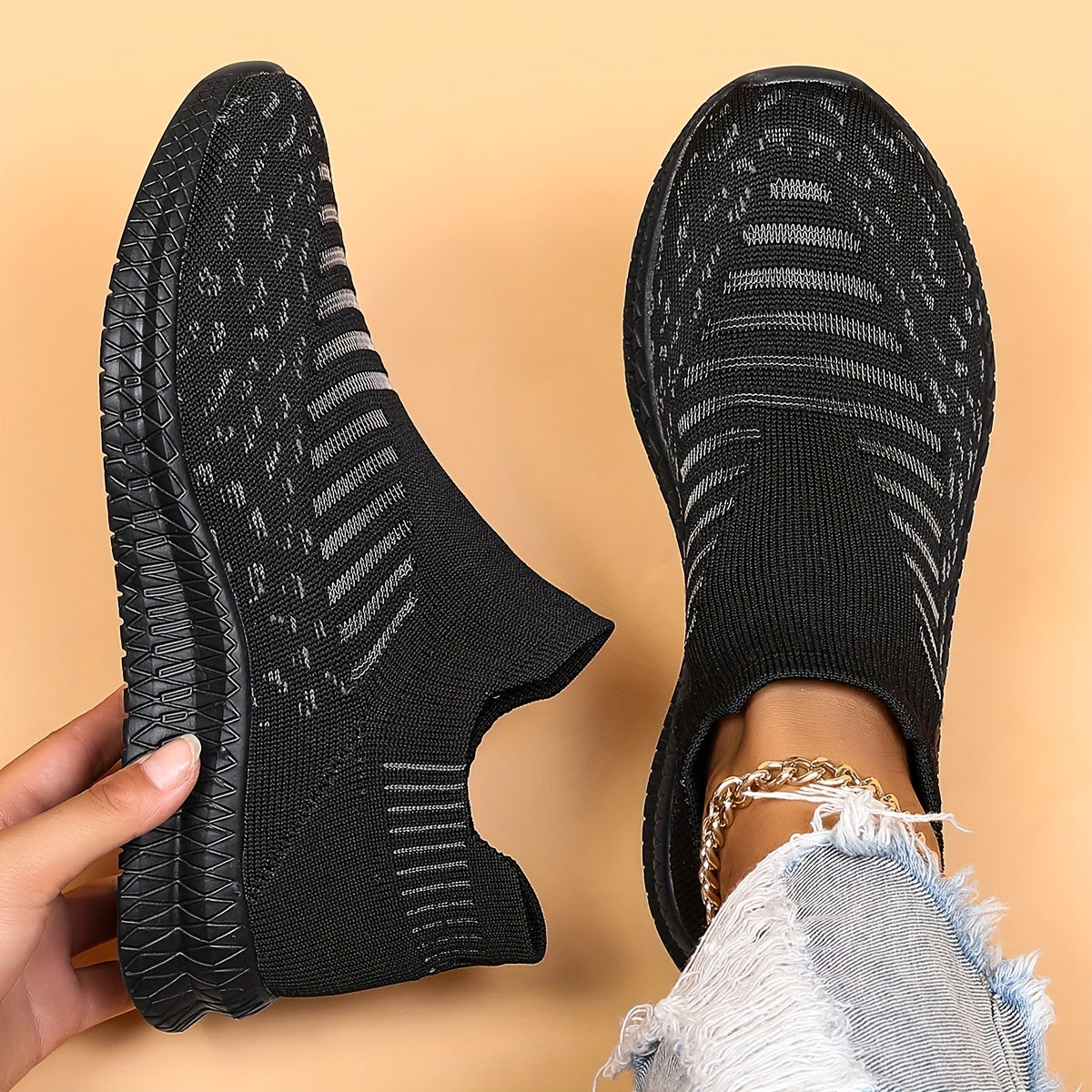 Women's Mesh Tennis Sports Shoes Lightweight Non Slip Travel Walking