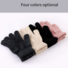 1 Pair Warm Five Fingers Winter Sport Gloves