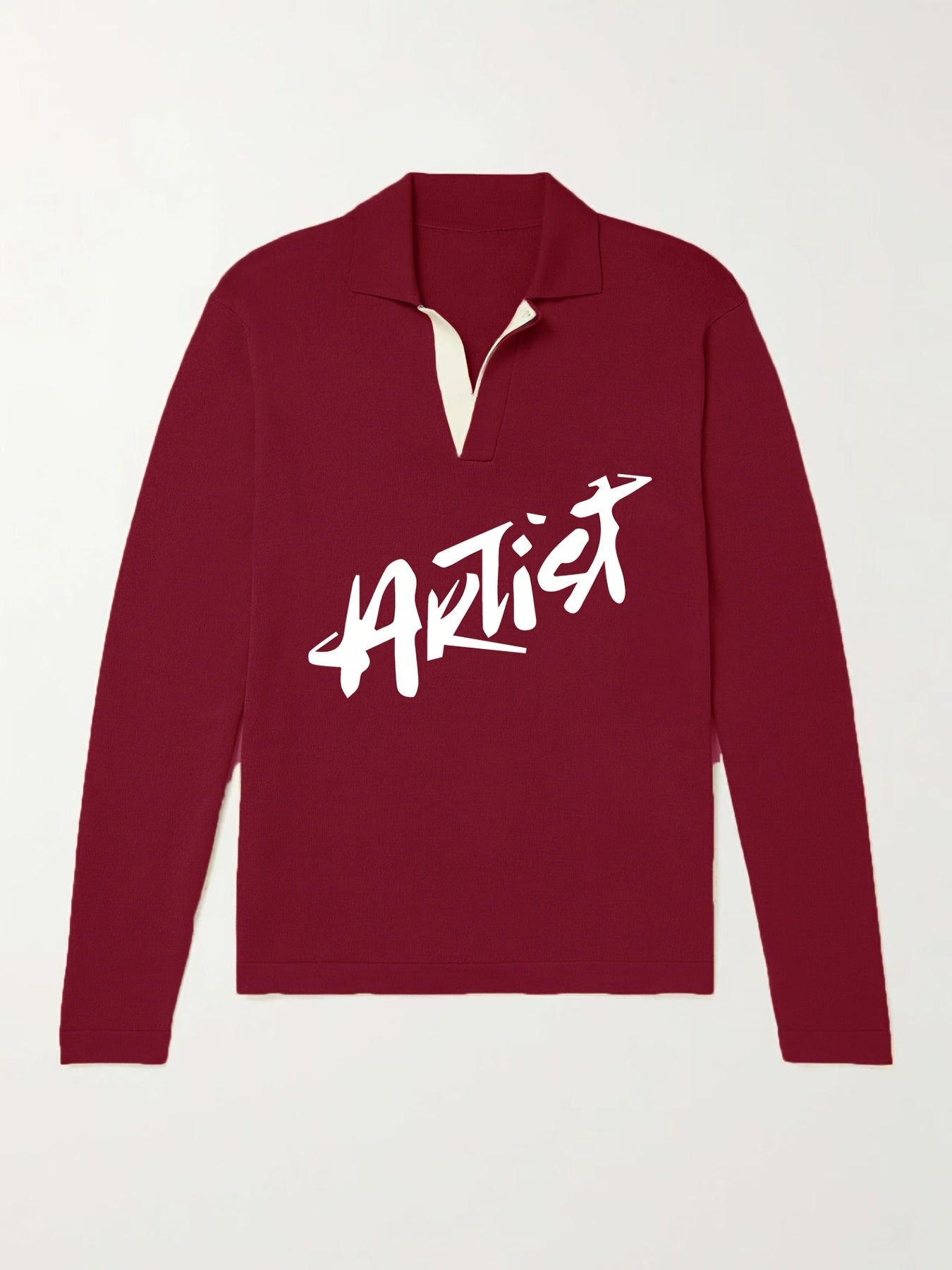 Artist Knit Polo Men's Pullover Sweater Winter Autumn