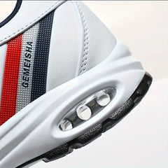 Men's Leather Casual Sports Shoes Round Toe Sneakers