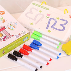 50pcs Children's Control Pen Training Cards Reusable Set Left Right Brain Toys